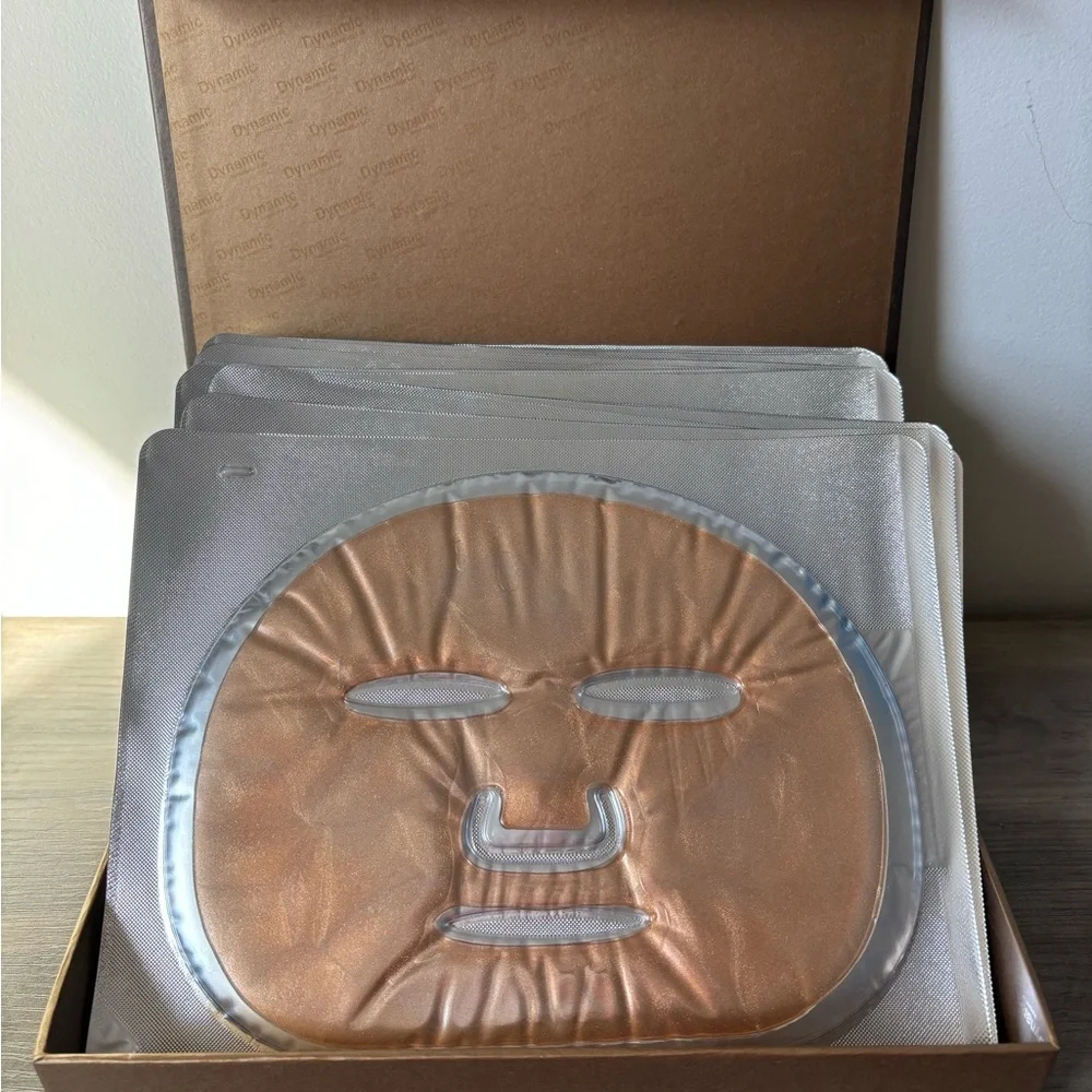 Dynamic Supreme Rose‎ Gold Face Masks  New in open box 12 Masks